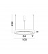 Morbido Integrated LED Pendant Ceiling Light Brass Gold Aluminium LED 80W 4373Lm 2700K - 4000K + Remote Control-3