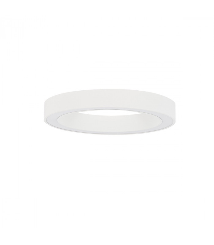 Morbido Integrated LED Semi Flush Light Sandy White Aluminium LED 50W 3317Lm 2700K - 4000K + Remote Control-1