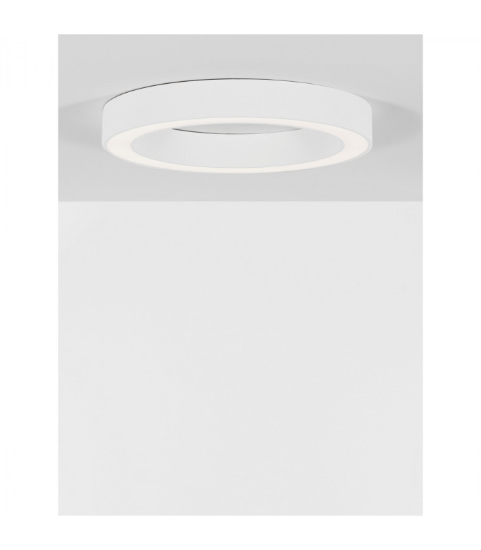 Morbido Integrated LED Semi Flush Light Sandy White Aluminium LED 50W 3317Lm 2700K - 4000K + Remote Control-3