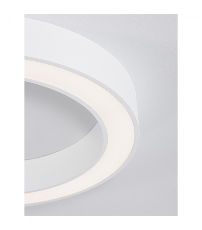 Morbido Integrated LED Semi Flush Light Sandy White Aluminium LED 50W 3317Lm 2700K - 4000K + Remote Control-4