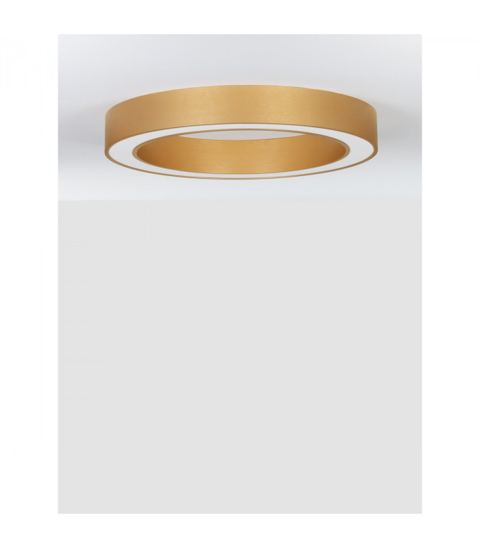 Morbido Integrated LED Semi Flush Light Brass Gold Aluminium LED 50W 3317Lm 2700K - 4000K-3