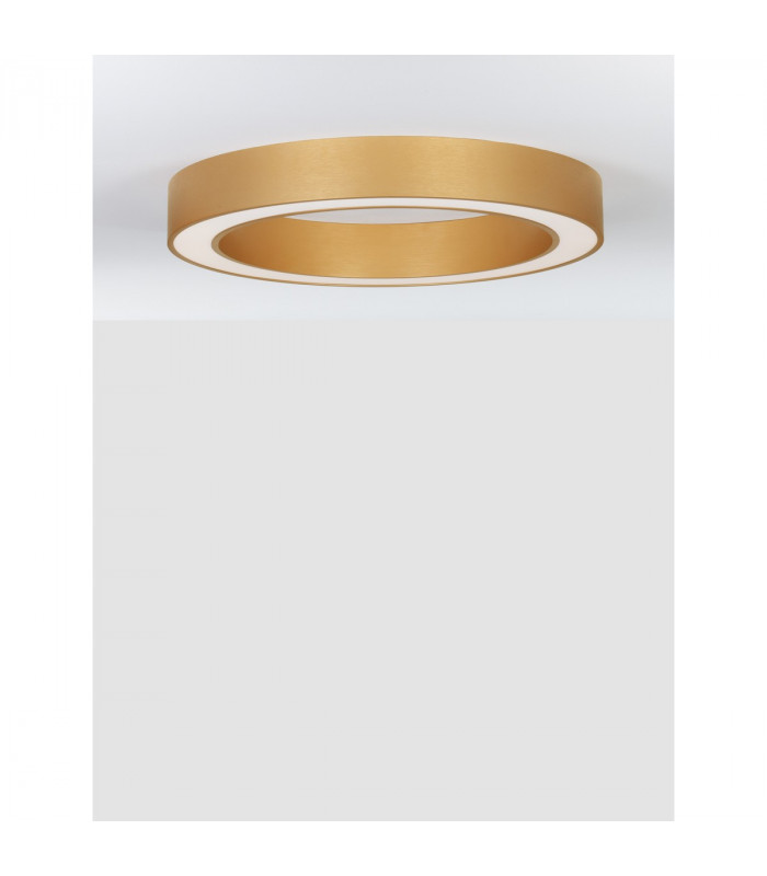 Morbido Integrated LED Semi Flush Light Brass Gold Aluminium LED 50W 3317Lm 2700K - 4000K-4