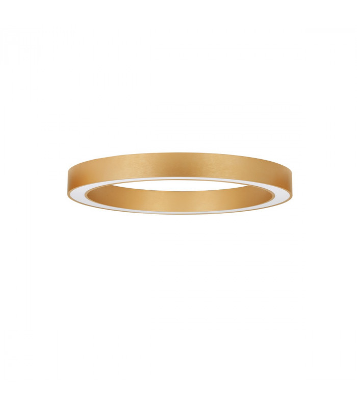 Morbido Integrated LED Semi Flush Light Brass Gold Aluminium LED 60W 3427Lm 2700K - 4000K + Remote Control-1
