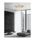 Morbido Integrated LED Semi Flush Light Brass Gold Aluminium LED 60W 3427Lm 2700K - 4000K + Remote Control-2