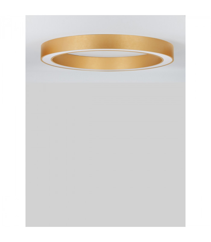 Morbido Integrated LED Semi Flush Light Brass Gold Aluminium LED 60W 3427Lm 2700K - 4000K + Remote Control-3