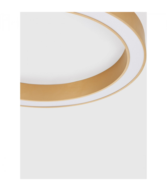 Morbido Integrated LED Semi Flush Light Brass Gold Aluminium LED 60W 3427Lm 2700K - 4000K + Remote Control-5