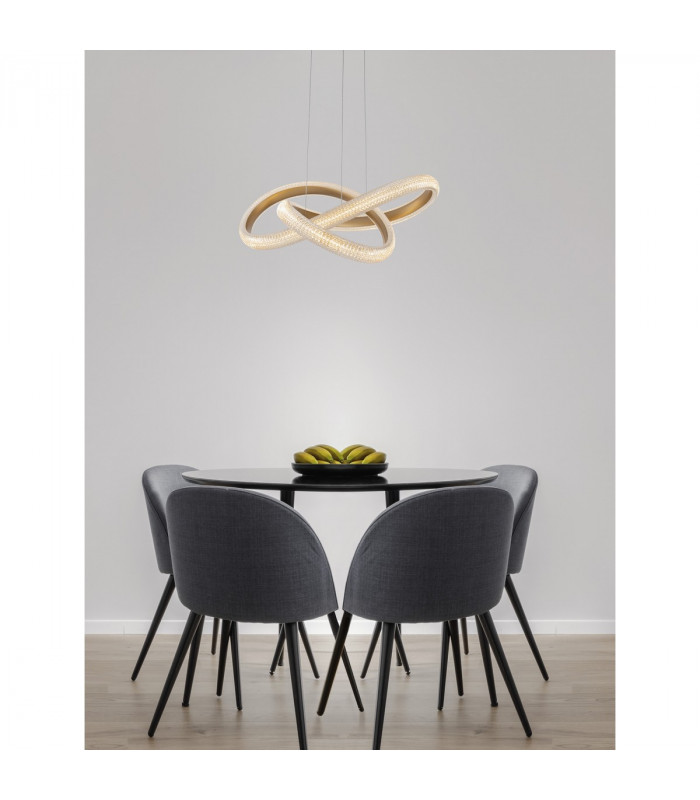 Medora Integrated LED Pendant Ceiling Light Brass Gold Aluminium LED 42W 3400Lm 3000K-2