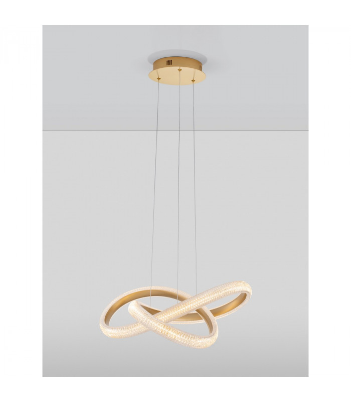 Medora Integrated LED Pendant Ceiling Light Brass Gold Aluminium LED 42W 3400Lm 3000K-6