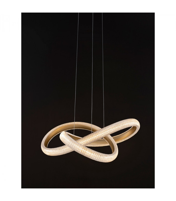 Medora Integrated LED Pendant Ceiling Light Brass Gold Aluminium LED 42W 3400Lm 3000K-7