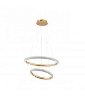 Medora Integrated LED Pendant Ceiling Light Brass Gold Aluminium LED 41.5W 3500Lm 3000K-1