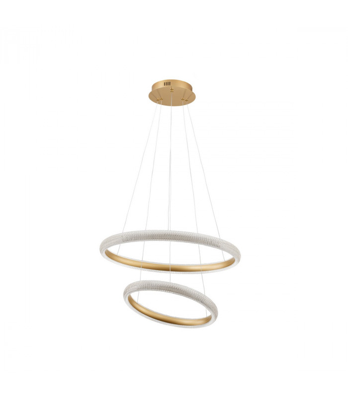 Medora Integrated LED Pendant Ceiling Light Brass Gold Aluminium LED 41.5W 3500Lm 3000K-1