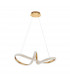 Medora II Integrated LED Pendant Ceiling Light Brass Gold Aluminium LED 42W 3400Lm 3000K-1