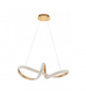 Medora II Integrated LED Pendant Ceiling Light Brass Gold Aluminium LED 42W 3400Lm 3000K-1