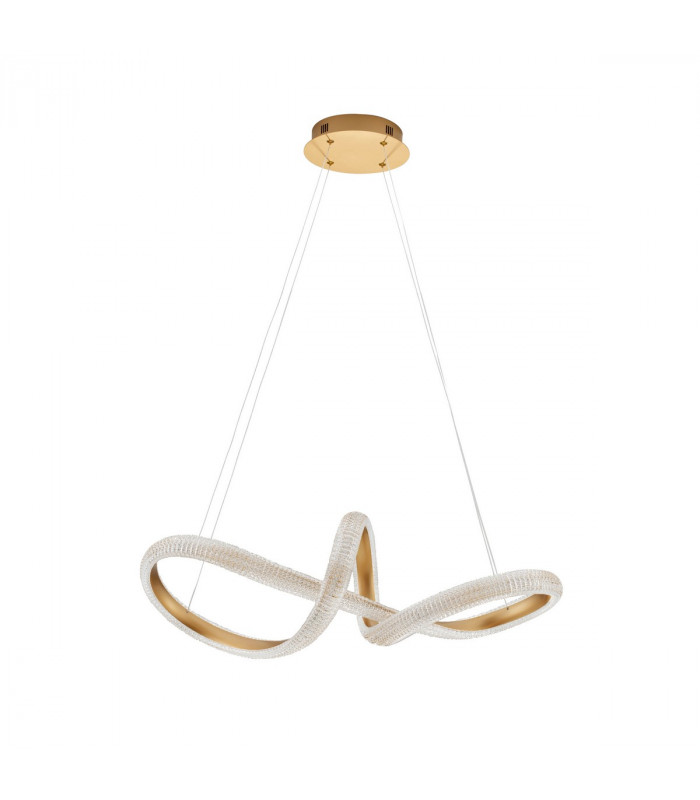 Medora II Integrated LED Pendant Ceiling Light Brass Gold Aluminium LED 42W 3400Lm 3000K-1