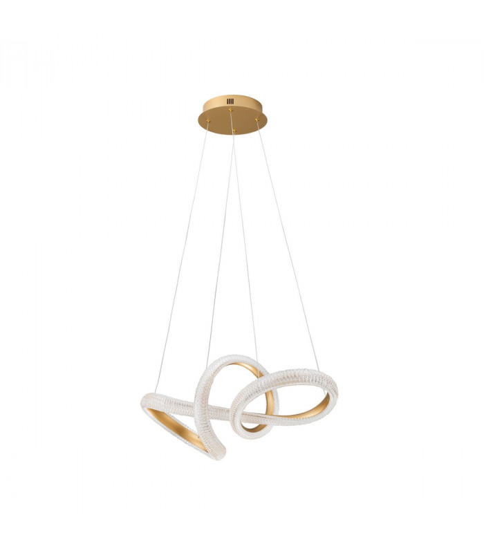 Medora II Integrated LED Pendant Ceiling Light Brass Gold Aluminium LED 42W 3400Lm 3000K-3