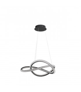 Ginevra Integrated LED Pendant Ceiling Light Sandy black Aluminium LED 56W 3750Lm 3000K-1