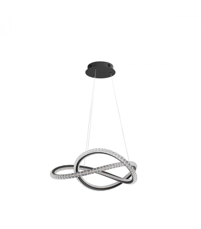 Ginevra Integrated LED Pendant Ceiling Light Sandy black Aluminium LED 56W 3750Lm 3000K-1