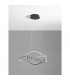 Ginevra Integrated LED Pendant Ceiling Light Sandy black Aluminium LED 56W 3750Lm 3000K-3