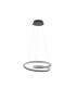 Ginevra Integrated LED Pendant Ceiling Light Sandy black Aluminium LED 45W 2800Lm 3000K-1