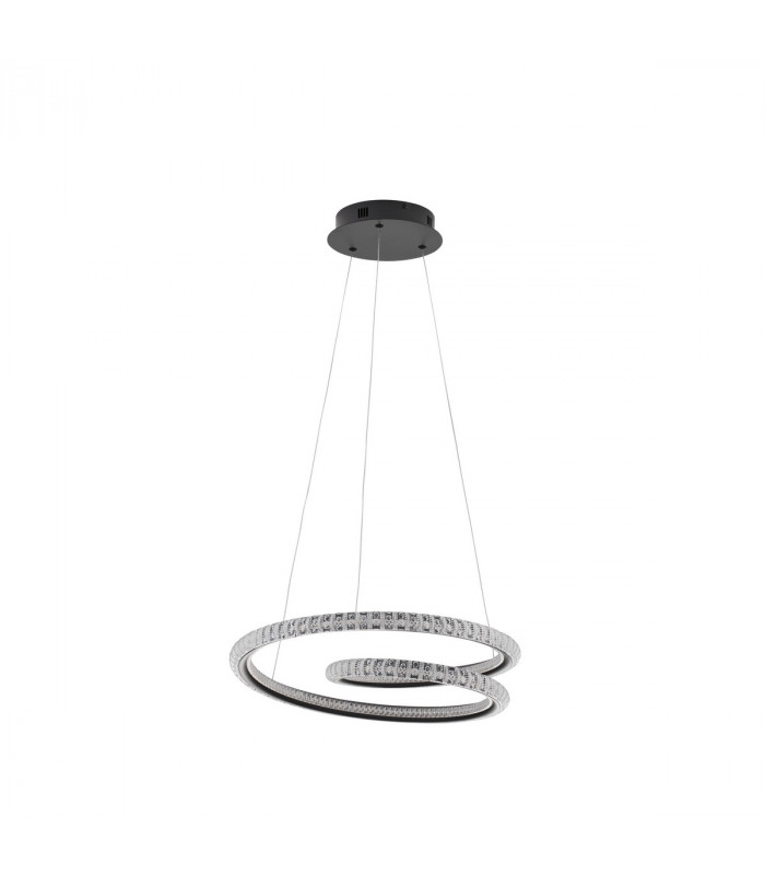 Ginevra Integrated LED Pendant Ceiling Light Sandy black Aluminium LED 45W 2800Lm 3000K-1