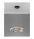 Ginevra Integrated LED Pendant Ceiling Light Sandy black Aluminium LED 45W 2800Lm 3000K-4