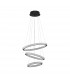 Ginevra Integrated LED Pendant Ceiling Light Sandy black Aluminium LED 69W 3900Lm 3000K-1