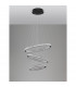 Ginevra Integrated LED Pendant Ceiling Light Sandy black Aluminium LED 69W 3900Lm 3000K-3