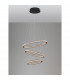 Ginevra Integrated LED Pendant Ceiling Light Sandy black Aluminium LED 69W 3900Lm 3000K-4