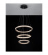 Ginevra Integrated LED Pendant Ceiling Light Sandy black Aluminium LED 69W 3900Lm 3000K-6