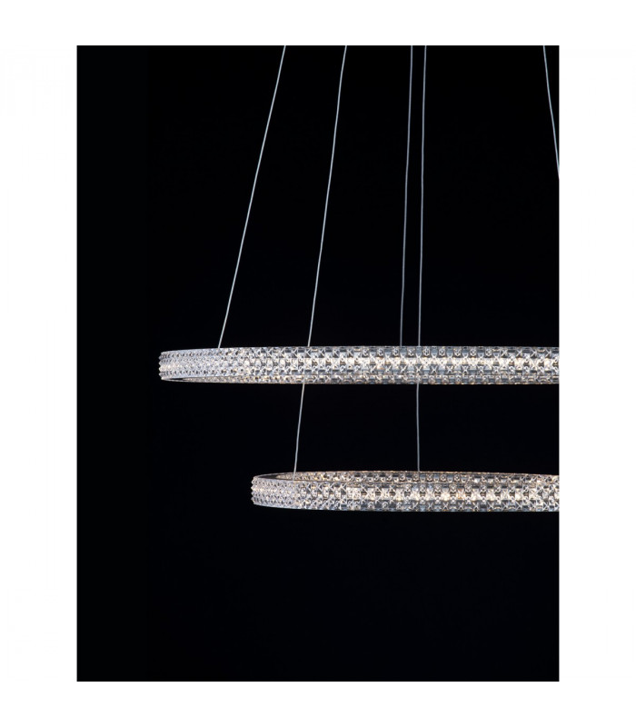 Ginevra Integrated LED Pendant Ceiling Light Sandy black Aluminium LED 54W 3350Lm 3000K-7