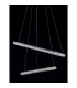 Ginevra Integrated LED Pendant Ceiling Light Sandy black Aluminium LED 54W 3350Lm 3000K-8