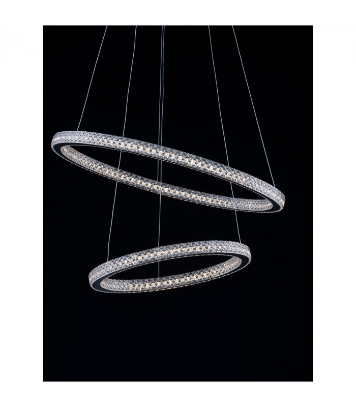 Ginevra Integrated LED Pendant Ceiling Light Sandy black Aluminium LED 54W 3350Lm 3000K-9