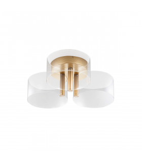 Gatlin Integrated LED Semi Flush Light Brass Gold Metal LED 20.5W 950Lm 3000K-1