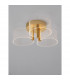 Gatlin Integrated LED Semi Flush Light Brass Gold Metal LED 20.5W 950Lm 3000K-5