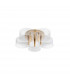 Gatlin Integrated LED Semi Flush Light Brass Gold Metal LED 28W 1300Lm 3000K-1