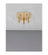 Gatlin Integrated LED Semi Flush Light Brass Gold Metal LED 28W 1300Lm 3000K-3