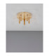 Gatlin Integrated LED Semi Flush Light Brass Gold Metal LED 28W 1300Lm 3000K-4