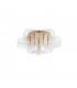 Gatlin Integrated LED Semi Flush Light Brass Gold Metal LED 41W 2100Lm 3000K-1