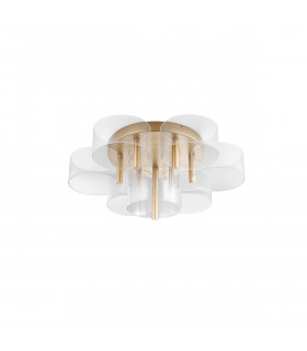 Gatlin Integrated LED Semi Flush Light Brass Gold Metal LED 41W 2100Lm 3000K-1