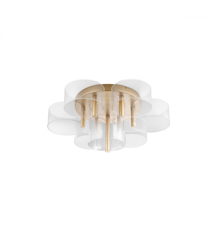 Gatlin Integrated LED Semi Flush Light Brass Gold Metal LED 41W 2100Lm 3000K-1