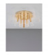Gatlin Integrated LED Semi Flush Light Brass Gold Metal LED 41W 2100Lm 3000K-4