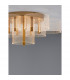 Gatlin Integrated LED Semi Flush Light Brass Gold Metal LED 41W 2100Lm 3000K-5