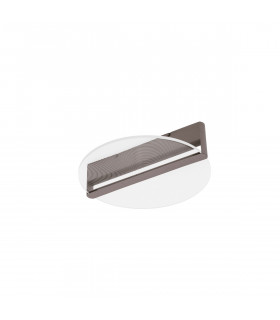 Noah Integrated LED Semi Flush Light Coffee Brown Aluminium LED 29W 1865Lm 3000K-1