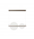 Noah Integrated LED Pendant Ceiling Light Coffee Brown Aluminium LED 42W 2179Lm 3000K-1