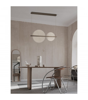 Noah Integrated LED Pendant Ceiling Light Coffee Brown Aluminium LED 42W 2179Lm 3000K-2