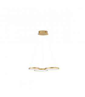 Magnus Integrated LED Pendant Ceiling Light Brass Gold Aluminium LED 28W 230V 1900Lm 3000K-1