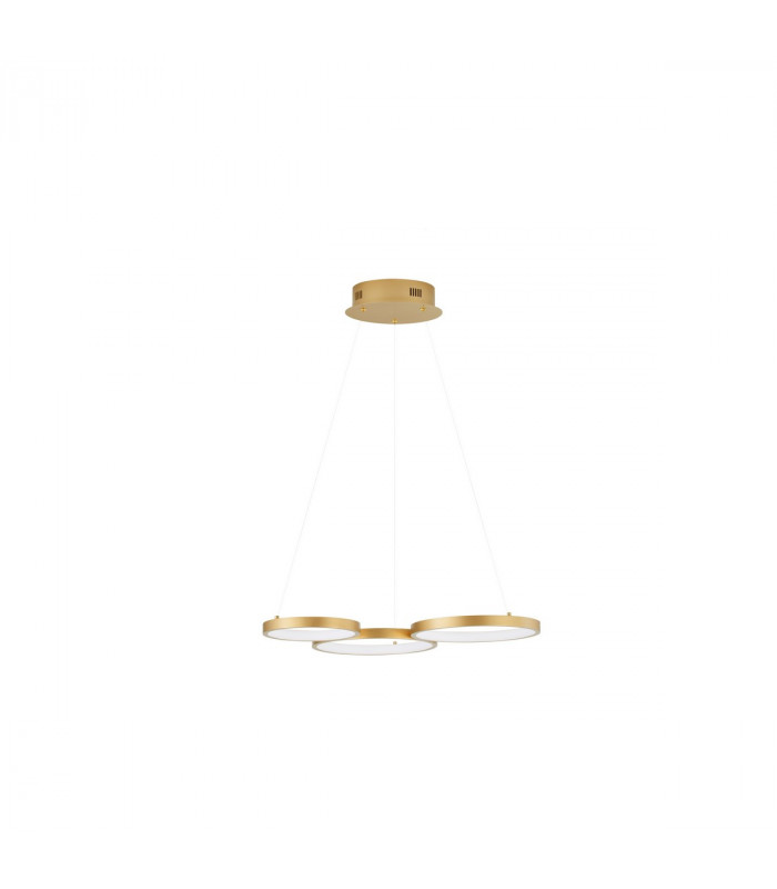 Magnus Integrated LED Pendant Ceiling Light Brass Gold Aluminium LED 28W 230V 1900Lm 3000K-1