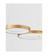 Magnus Integrated LED Pendant Ceiling Light Brass Gold Aluminium LED 28W 230V 1900Lm 3000K-4