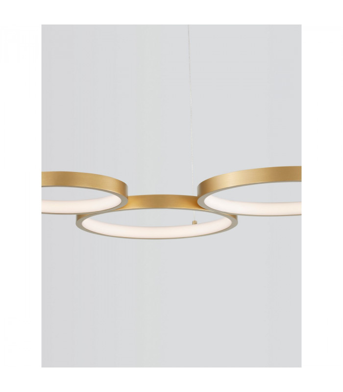 Magnus Integrated LED Pendant Ceiling Light Brass Gold Aluminium LED 28W 230V 1900Lm 3000K-6