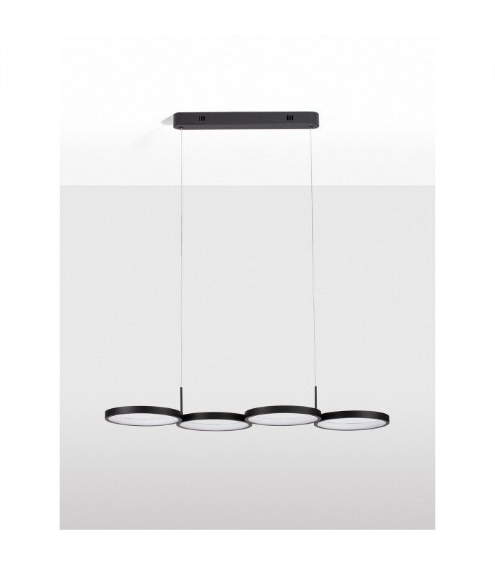 Magnus Bar Pendant Ceiling Light Sandy Black Aluminium LED 41W 230V 2300Lm 3000K-3
